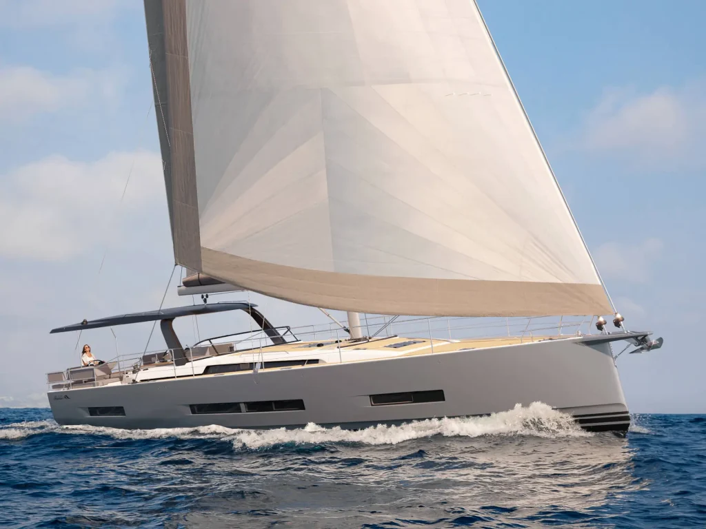 Hanse 590 under sail